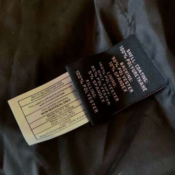 Avec Les Filles Puffer Faux Leather Coat 1X Boxy Black Vegan With the Girls - Picture 10 of 10